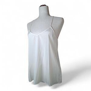 Johnny Was Ivory Silk Stretch Racer Back Camisole XS